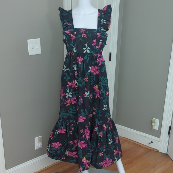 Floral Ruffle Midi Dress - Picture 2 of 8